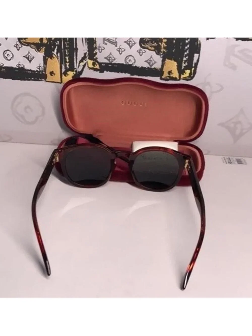 New Authentic Gucci Brown Sunglasses GG0825S 005